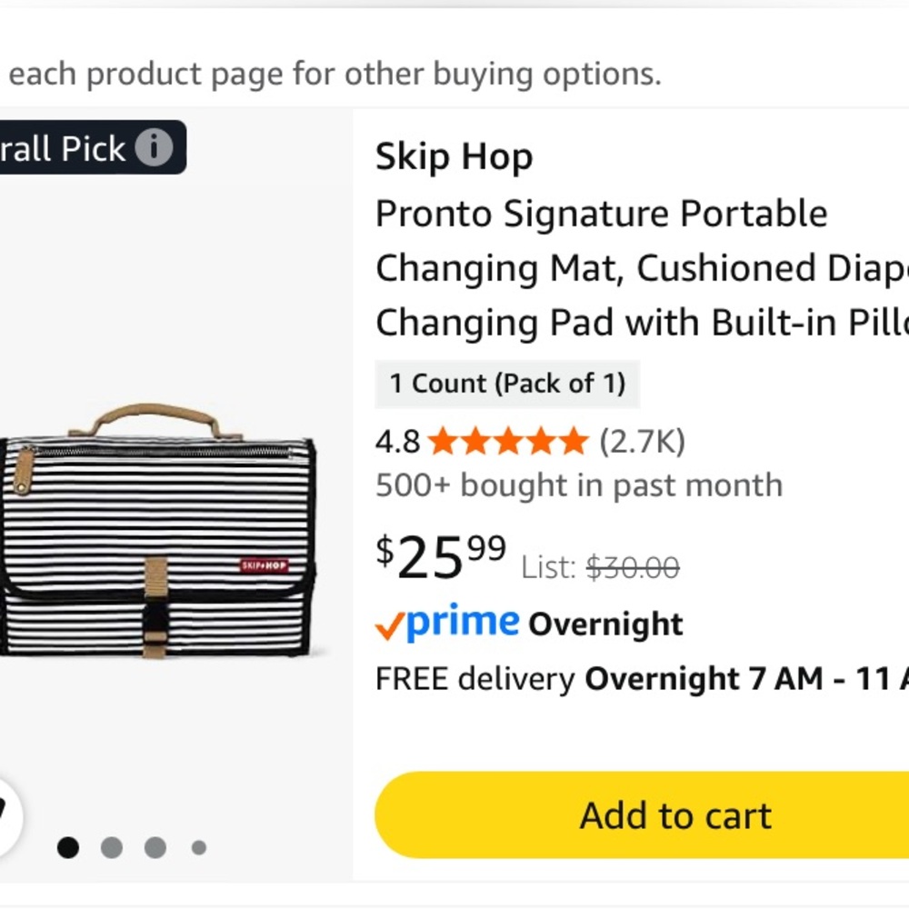 Skip hop Pronto portable changing mat